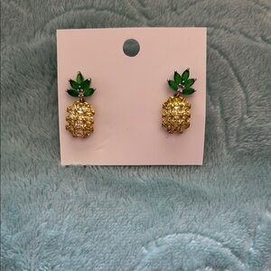 EYE CANDY LA Leilani Pineapple Earrings